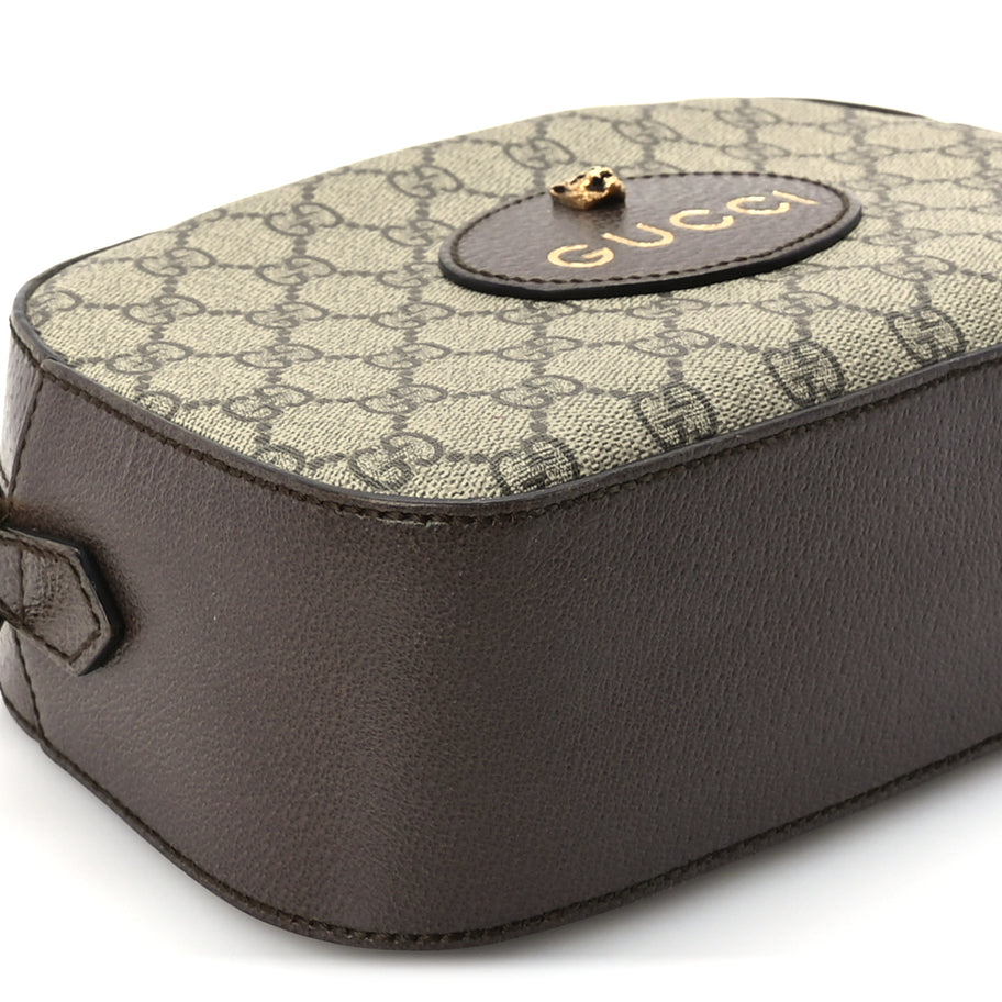 Gucci GG Supreme Monogram Web Neo Vintage Shoulder Bag New Acero Crop Image 7