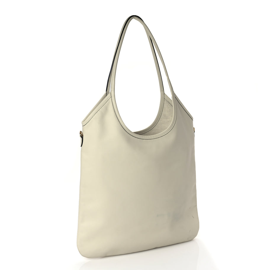 Miu Miu Nappa Ivy Bag Travertine Stone Image 2