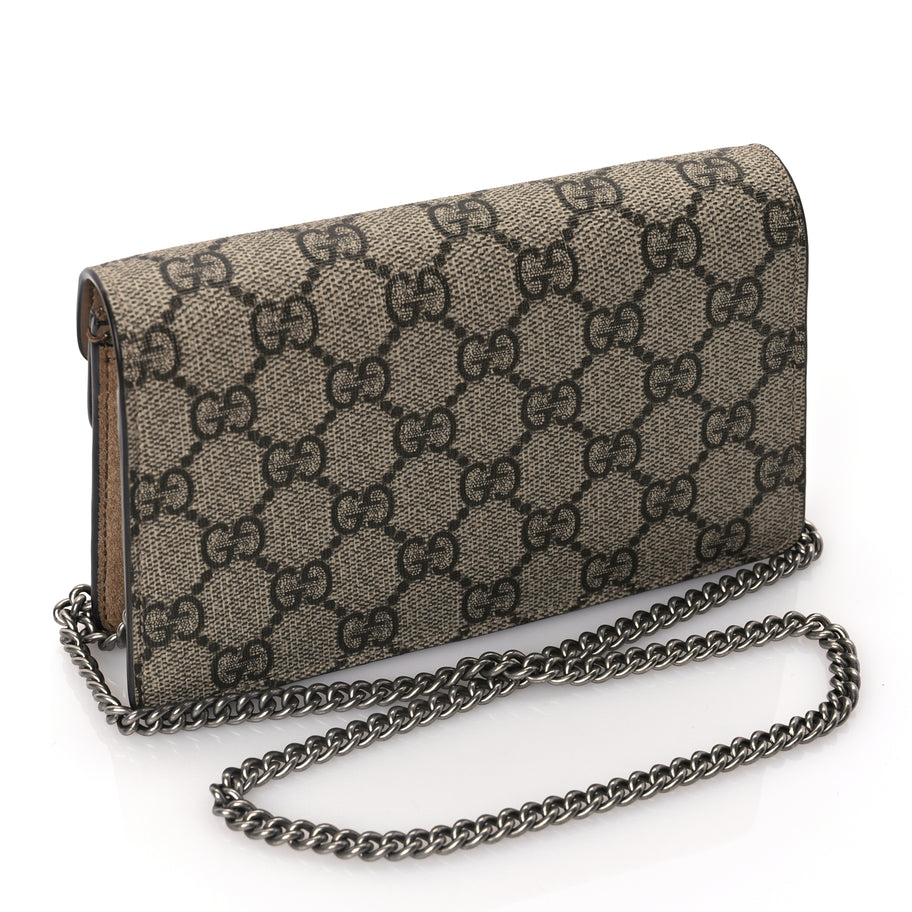 Gucci GG Supreme Monogram Super Mini Dionysus Shoulder Bag Taupe Image 2