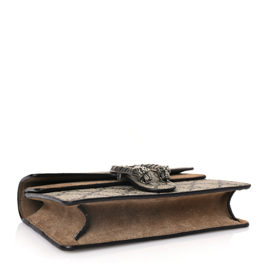 Gucci GG Supreme Monogram Super Mini Dionysus Shoulder Bag Taupe Image 3