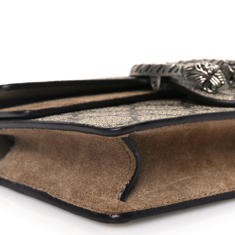 Gucci GG Supreme Monogram Super Mini Dionysus Shoulder Bag Taupe Image 8