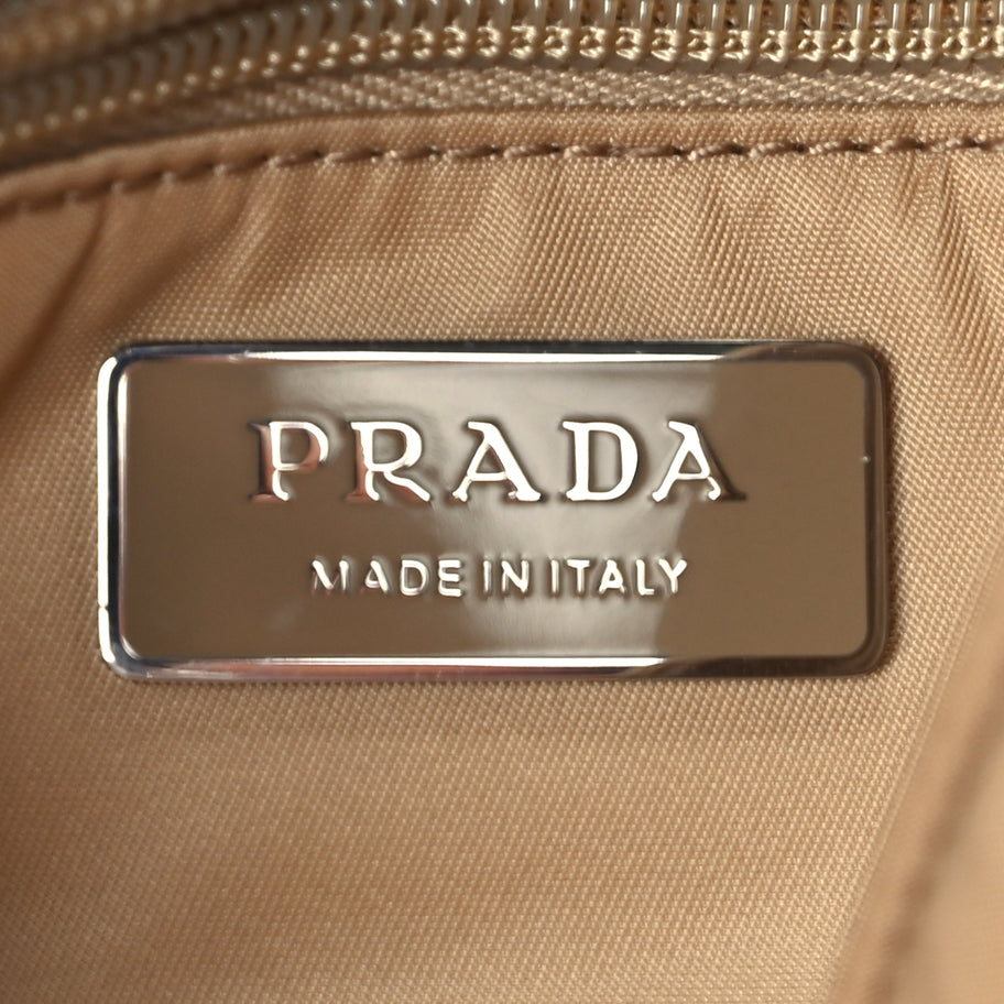 Prada Re-Nylon Vitello Padded Small Flap Shoulder Bag Deserto Image 5
