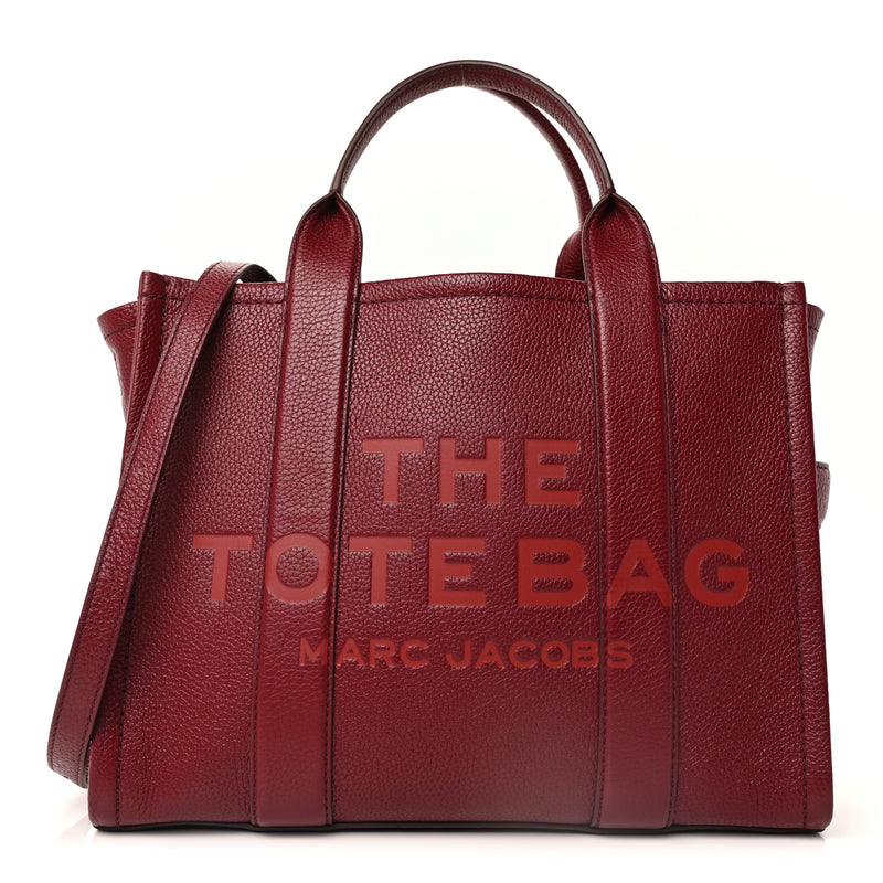  Marc Jacobs Grained Calfskin Medium The Tote Bag  Cherry