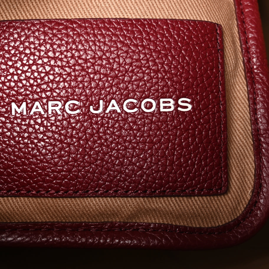Marc Jacobs Grained Calfskin Medium The Tote Bag  Cherry Image 5