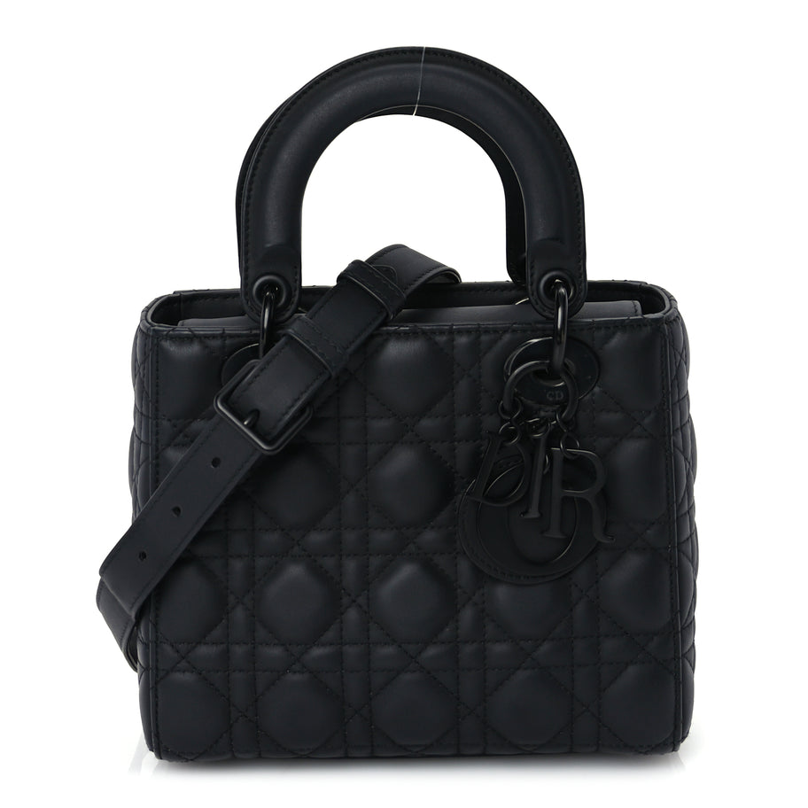 Christian Dior Ultra Matte Calfskin Cannage Small My ABCDior Lady Dior Black Image 1