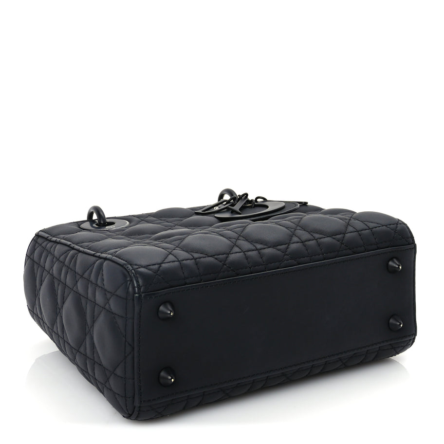 Christian Dior Ultra Matte Calfskin Cannage Small My ABCDior Lady Dior Black Image 3