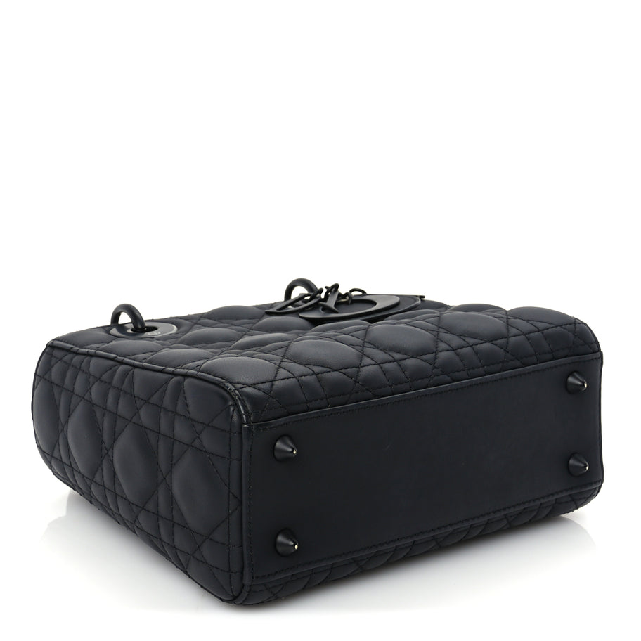 Christian Dior Ultra Matte Calfskin Cannage Small My ABCDior Lady Dior Black Image 7