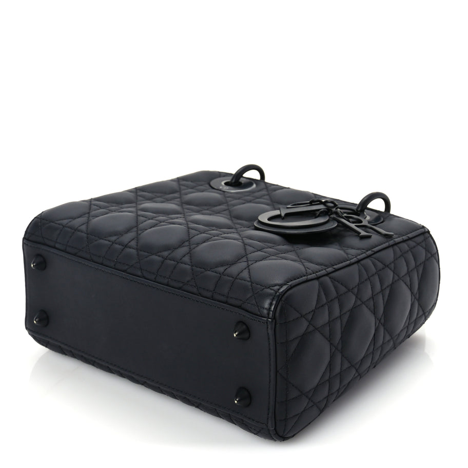 Christian Dior Ultra Matte Calfskin Cannage Small My ABCDior Lady Dior Black Image 8