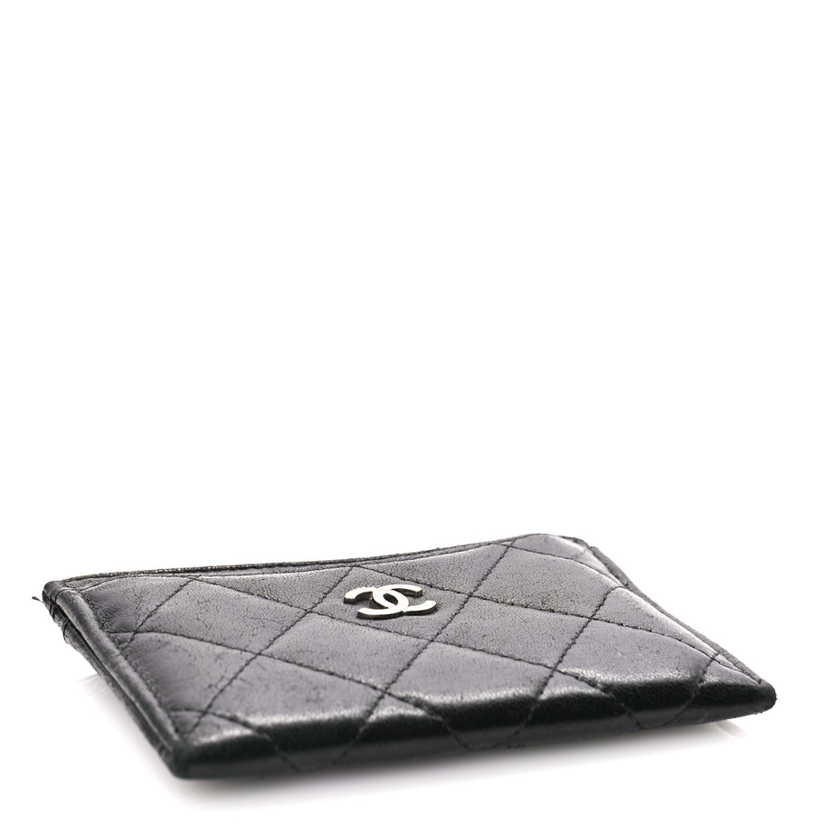 Chanel Lambskin Quilted Card Holder Black Image 4