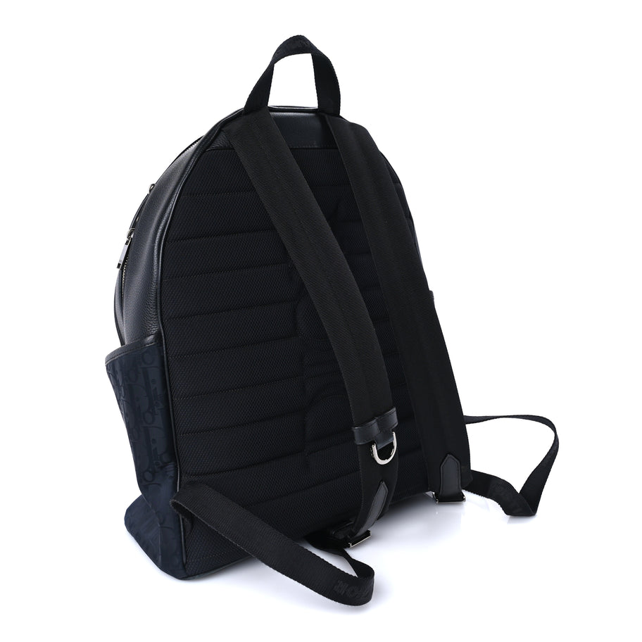 Christian Dior Oblique Galaxy Calfskin Backpack  Black Image 2