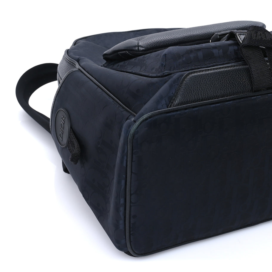 Christian Dior Oblique Galaxy Calfskin Backpack  Black Image 7