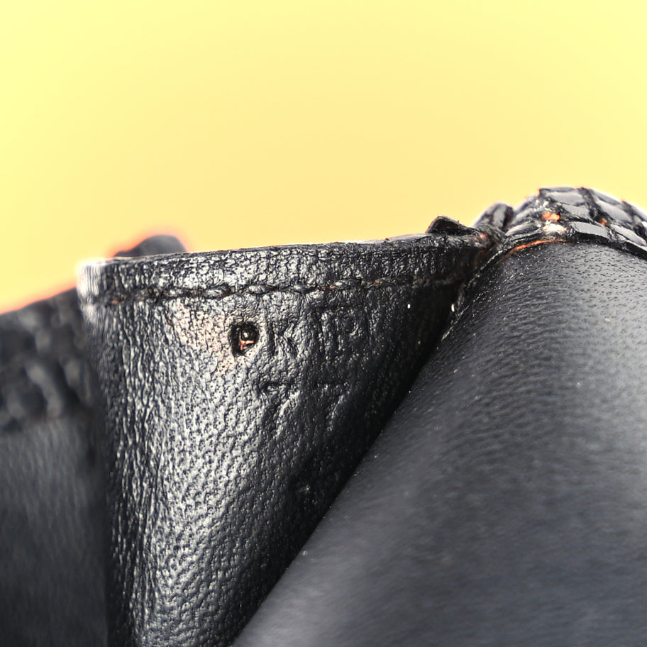 Hermes Swift Lizard Varanus Niloticus Jige Elan Touch 29 Clutch  Black Image 7