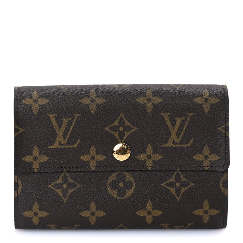  Louis Vuitton Monogram Porte-Monnaie Tresor Wallet