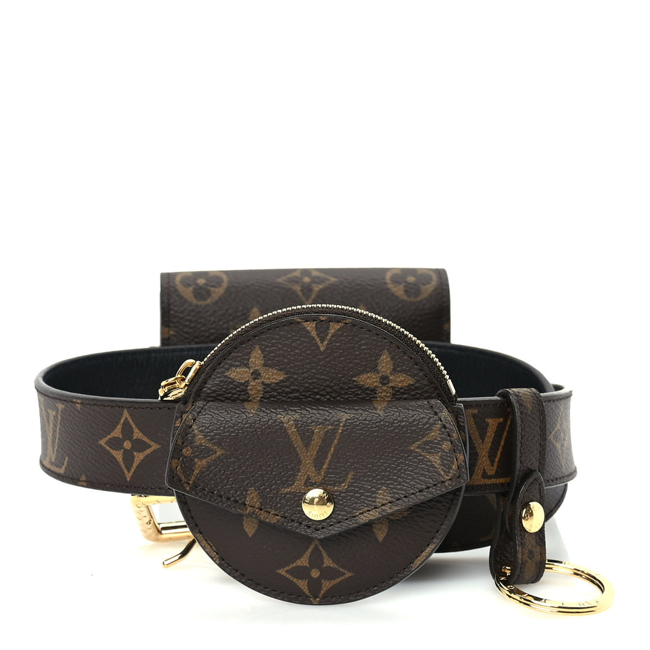 Louis Vuitton Monogram 30mm Daily Multi Pocket Belt 80 32 Brown Image 1