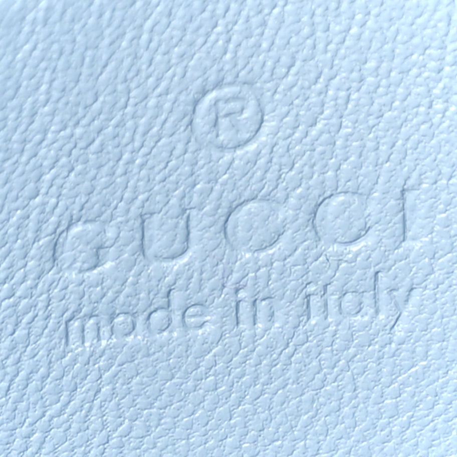 Gucci Lambskin Matelasse Small GG Marmont Shoulder Bag  Porcelain Light Blue Image 5