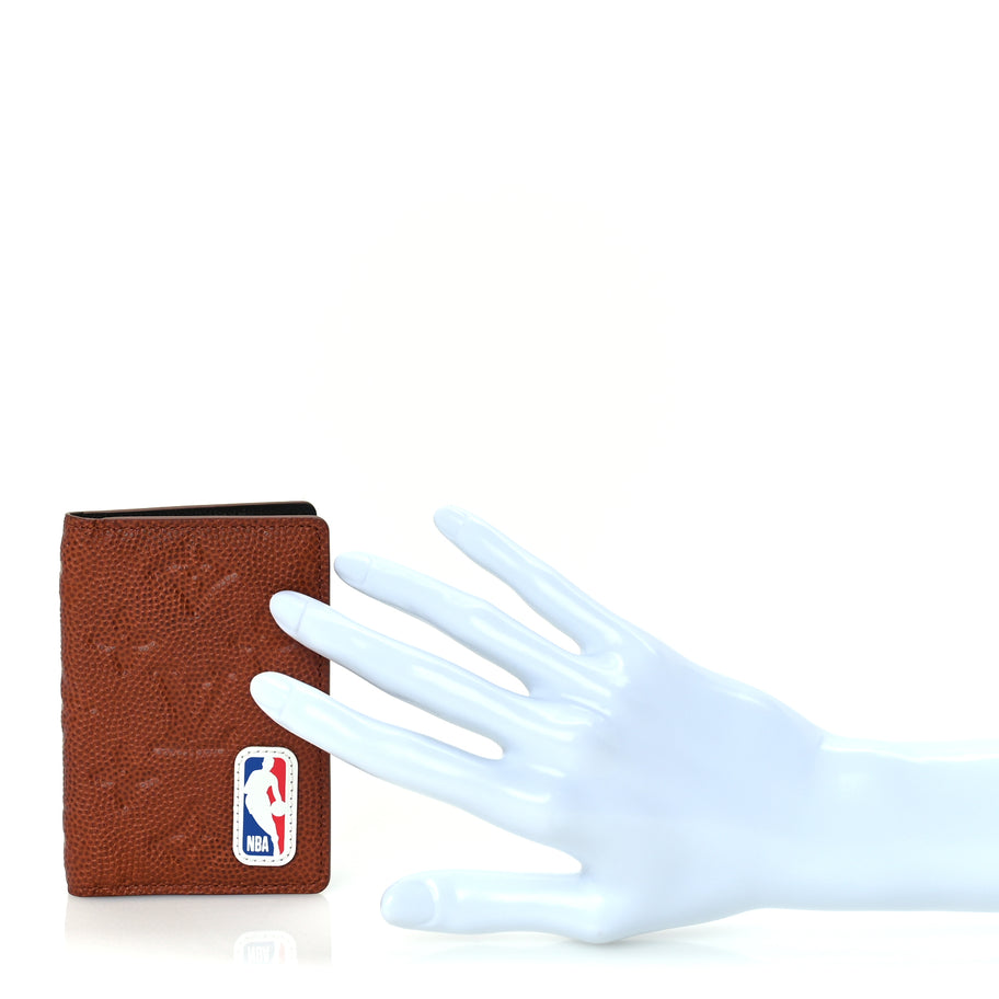 Louis Vuitton X NBA Grained Calfskin Monogram Pocket Organizer  Brick Orange Image 2