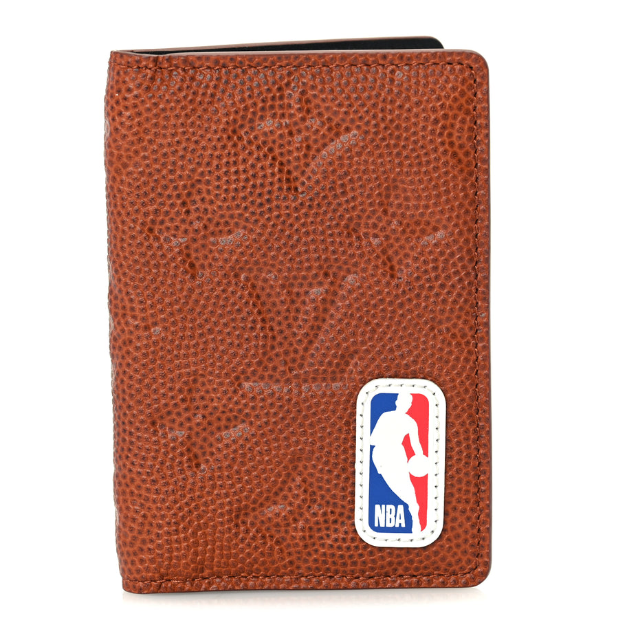 Louis Vuitton X NBA Grained Calfskin Monogram Pocket Organizer  Brick Orange Image 5