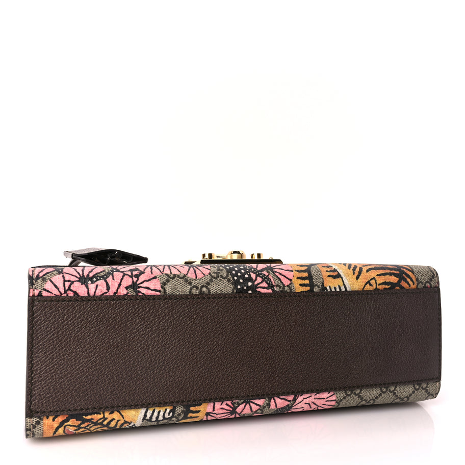 Gucci GG Supreme Monogram Bengal Medium Padlock Shoulder Bag Beige Pink Image 3