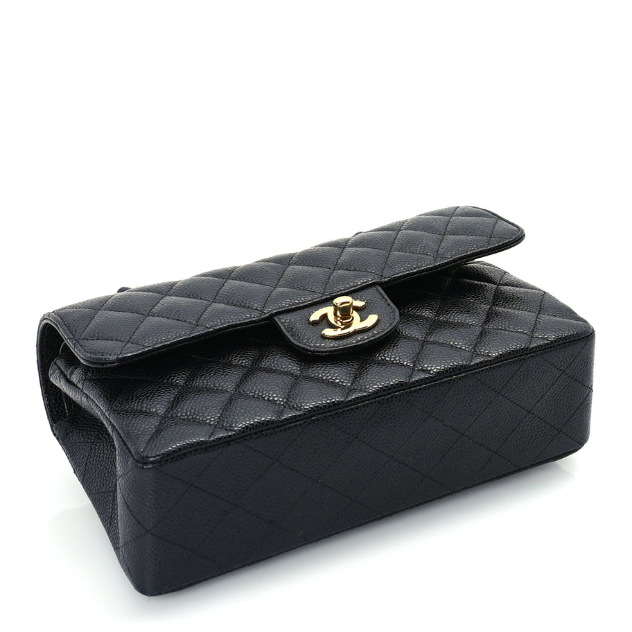 Chanel Caviar Quilted Small Double Flap  Black Image 3
