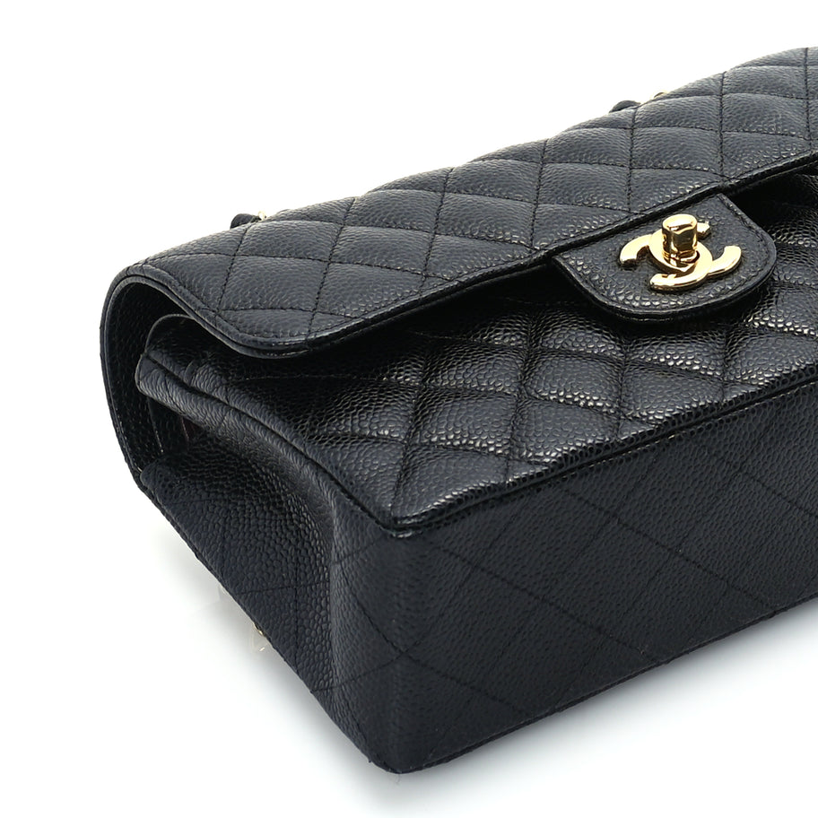 Chanel Caviar Quilted Small Double Flap  Black Image 8