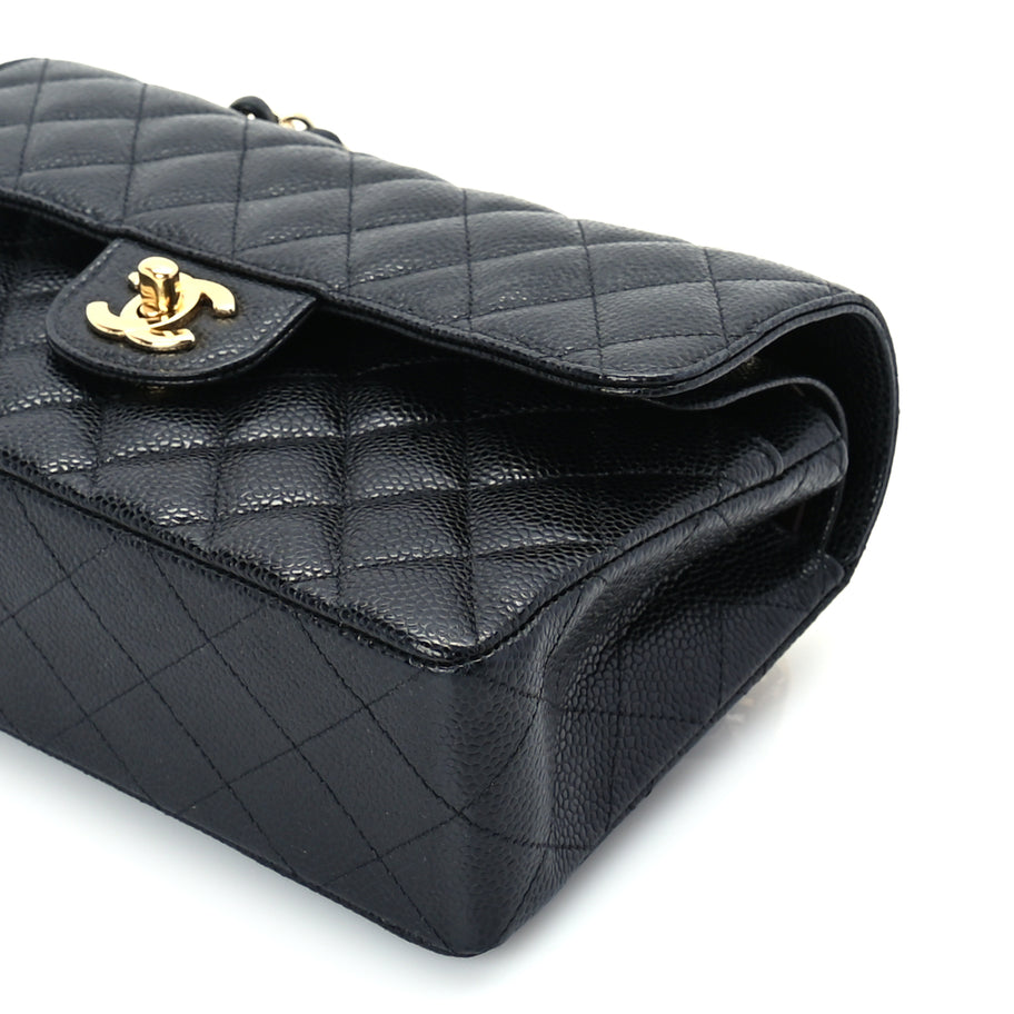 Chanel Caviar Quilted Small Double Flap  Black Image 9