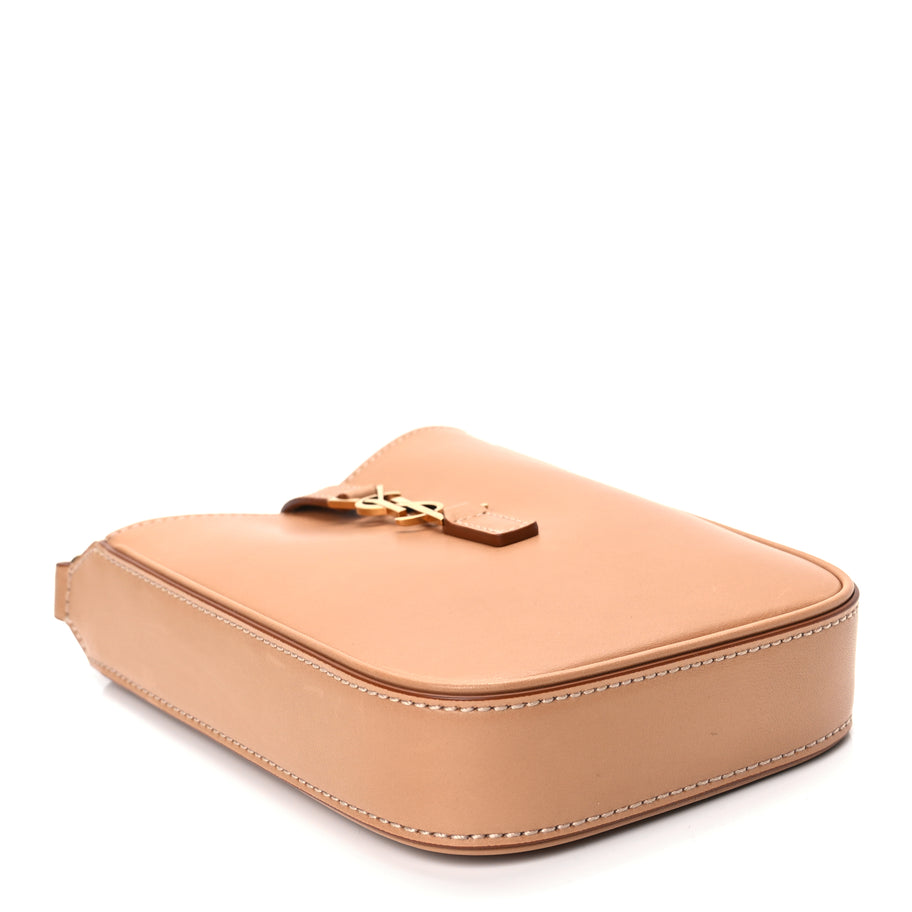 Saint Laurent Smooth Calfskin Le 5 A 7 Vertical Hobo Brown Gold Image 6