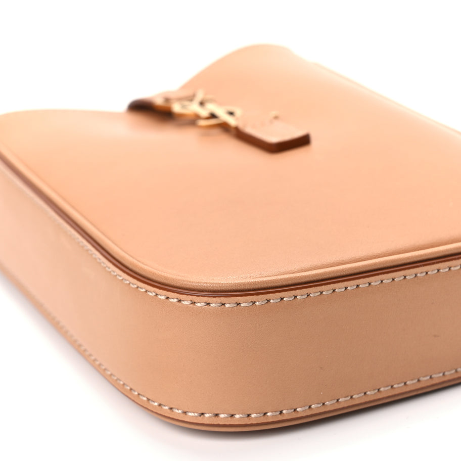 Saint Laurent Smooth Calfskin Le 5 A 7 Vertical Hobo Brown Gold Image 7