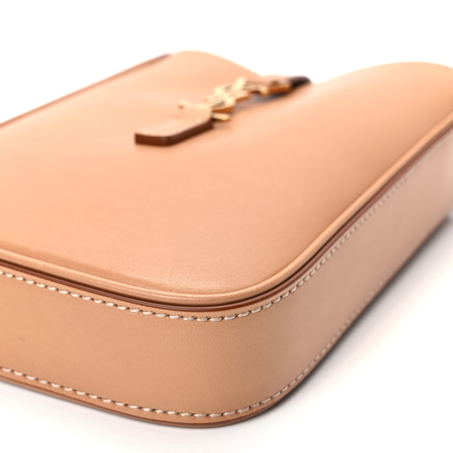 Saint Laurent Smooth Calfskin Le 5 A 7 Vertical Hobo Brown Gold Image 8