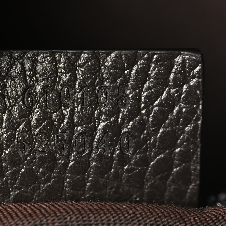 Gucci Monogram Dollar Calfskin Large Boston Duffle Bag Beige Ebony Testa di Moro Marrone Scuro Image 6