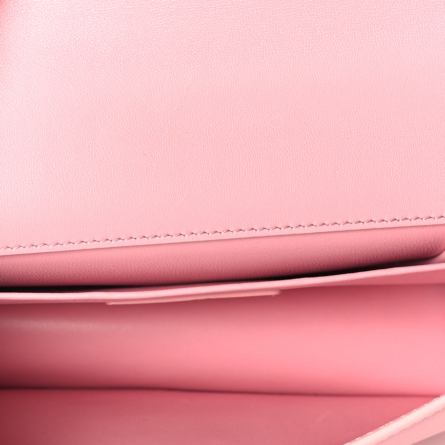 Christian Dior Calfskin 30 Montaigne East West Chain Flap Bag Pink Image 4