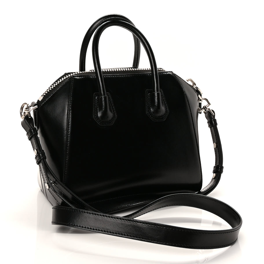 Givenchy Shiny Lord Calfskin Mini Antigona Black Image 2