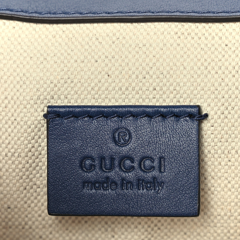 Gucci Calfskin Bee Embroidered Medium Dionysus Shoulder Bag White Blue Hibiscus Red Image 5