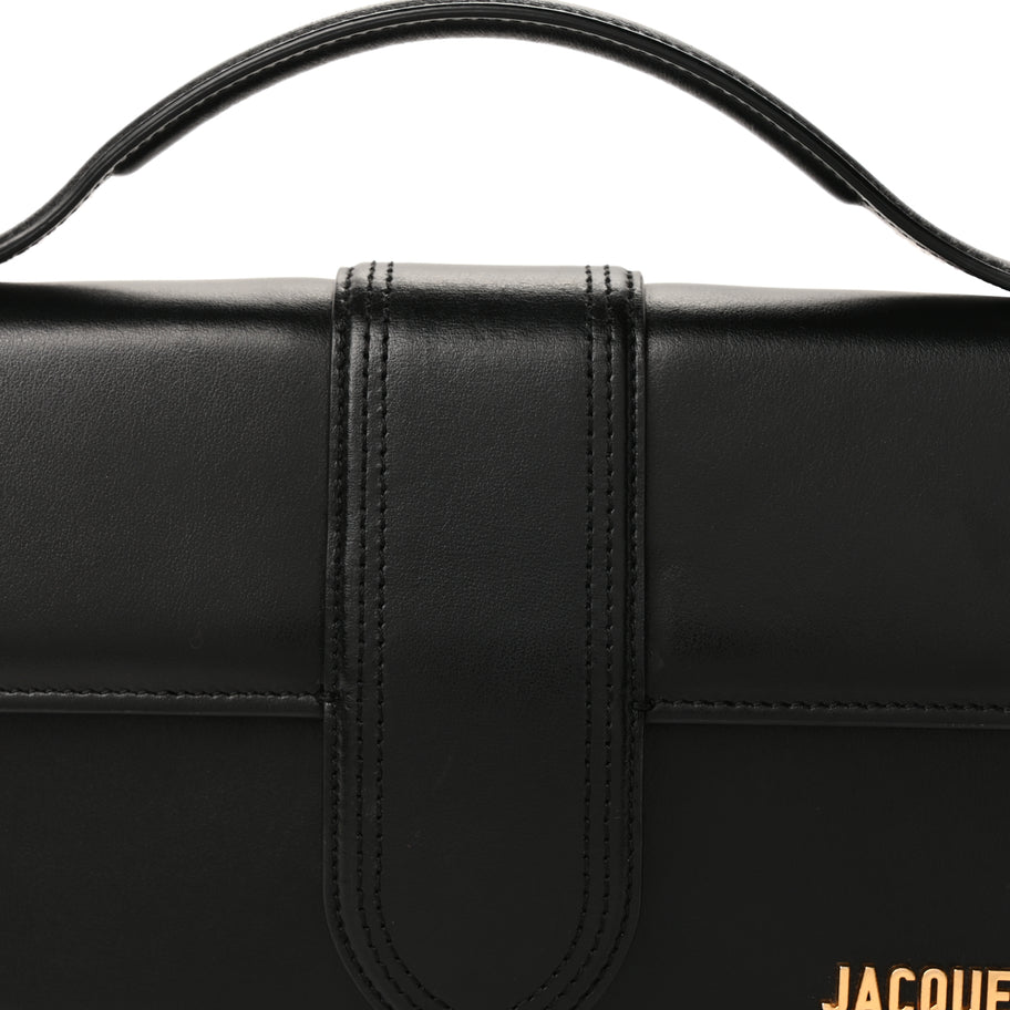 Jacquemus Smooth Calfskin Le Grand Bambino  Black Image 6