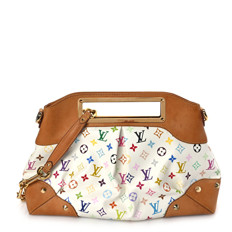  Louis Vuitton Monogram Multicolor Judy MM White