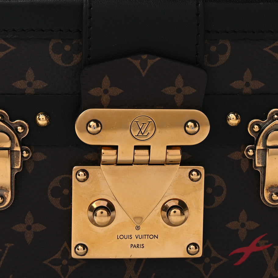 Louis Vuitton Monogram Petite Malle Black Image 6
