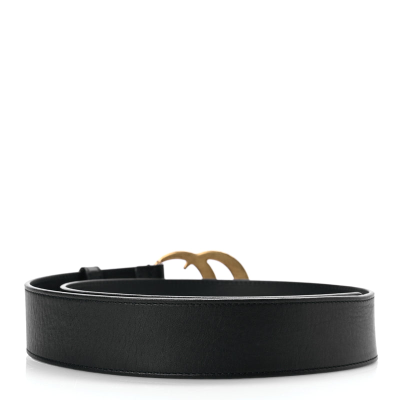  Gucci Calfskin Double G 40mm Belt 80 32 Black