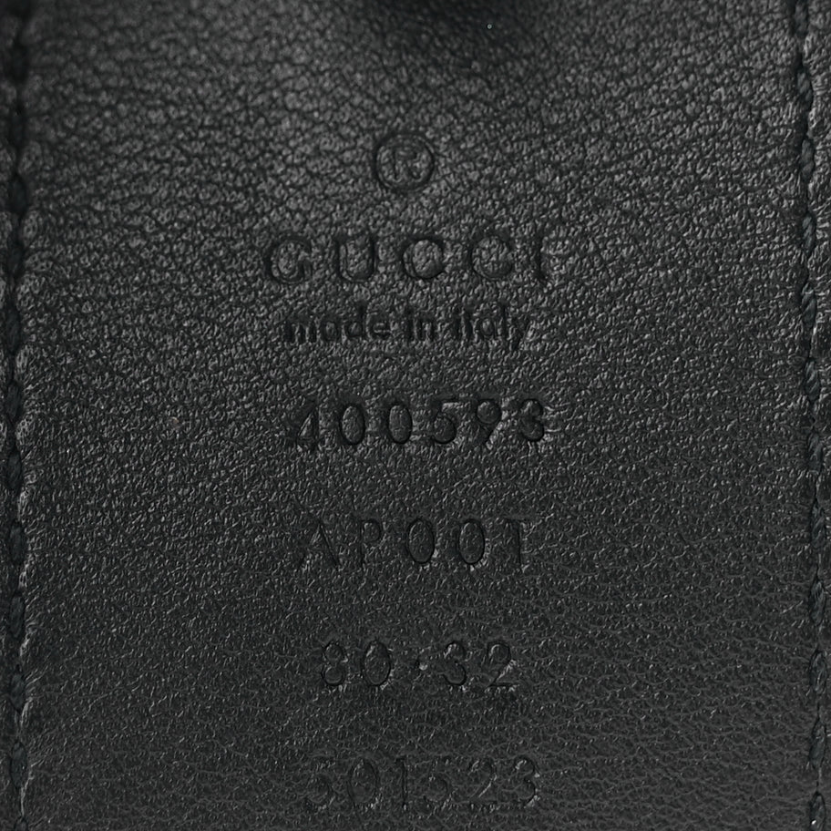 Gucci Calfskin Double G 40mm Belt 80 32 Black Image 5
