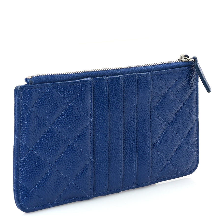 Chanel Caviar Quilted Incognito Classic iPhone Pouch  Blue Image 3