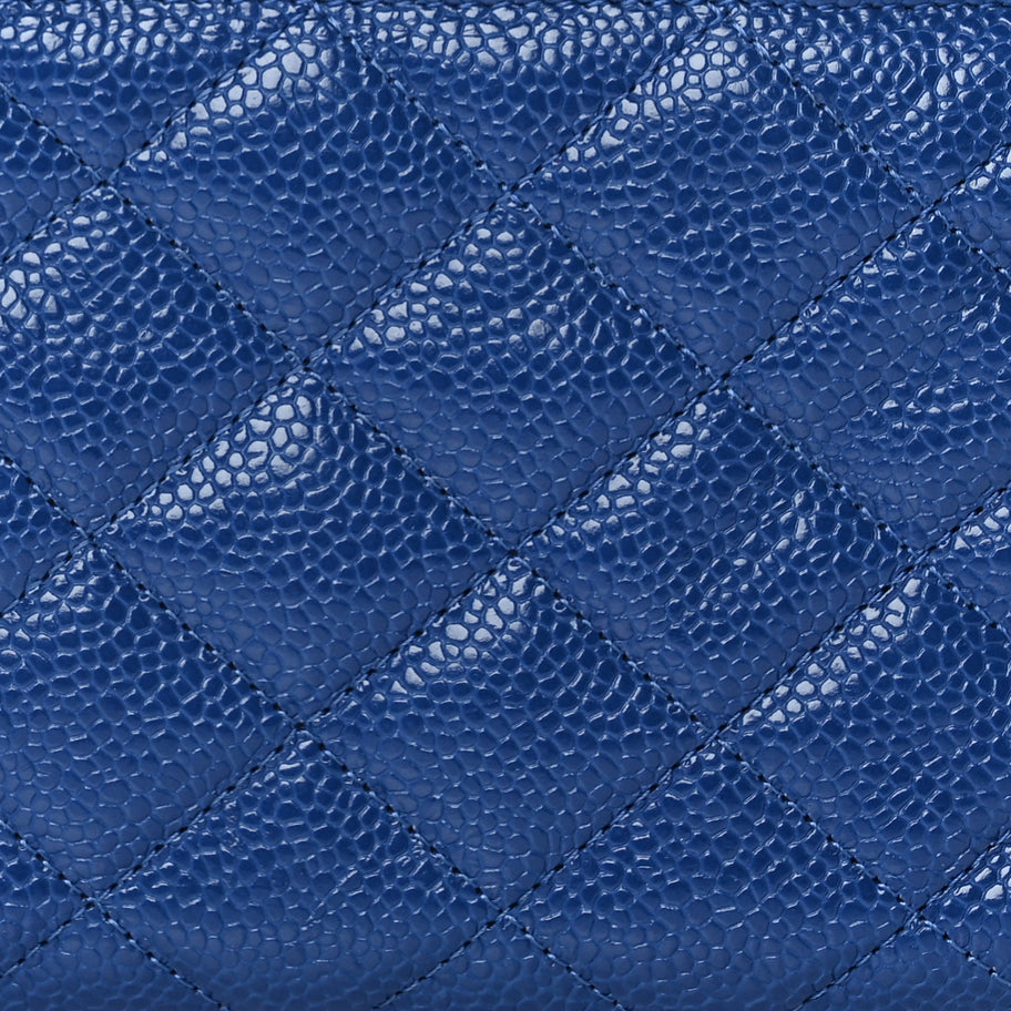 Chanel Caviar Quilted Incognito Classic iPhone Pouch  Blue Image 8