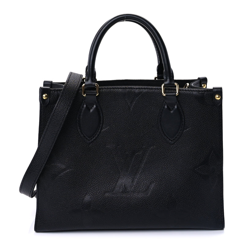  Louis Vuitton Empreinte Monogram Giant Onthego PM Black