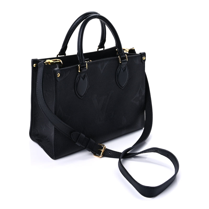  Louis Vuitton Empreinte Monogram Giant Onthego PM Black