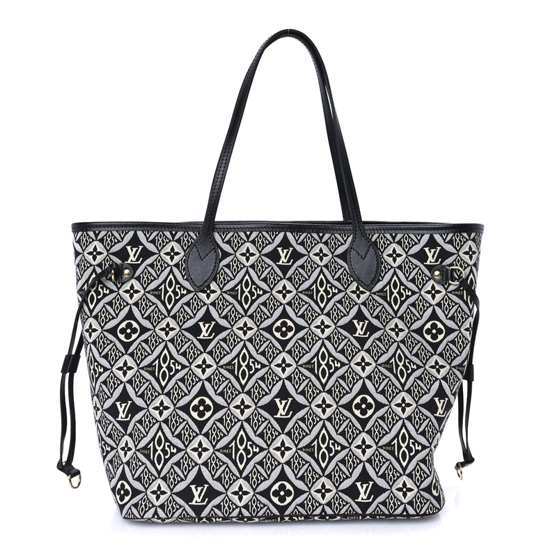  Louis Vuitton Jacquard Since 1854 Neverfull MM  Grey