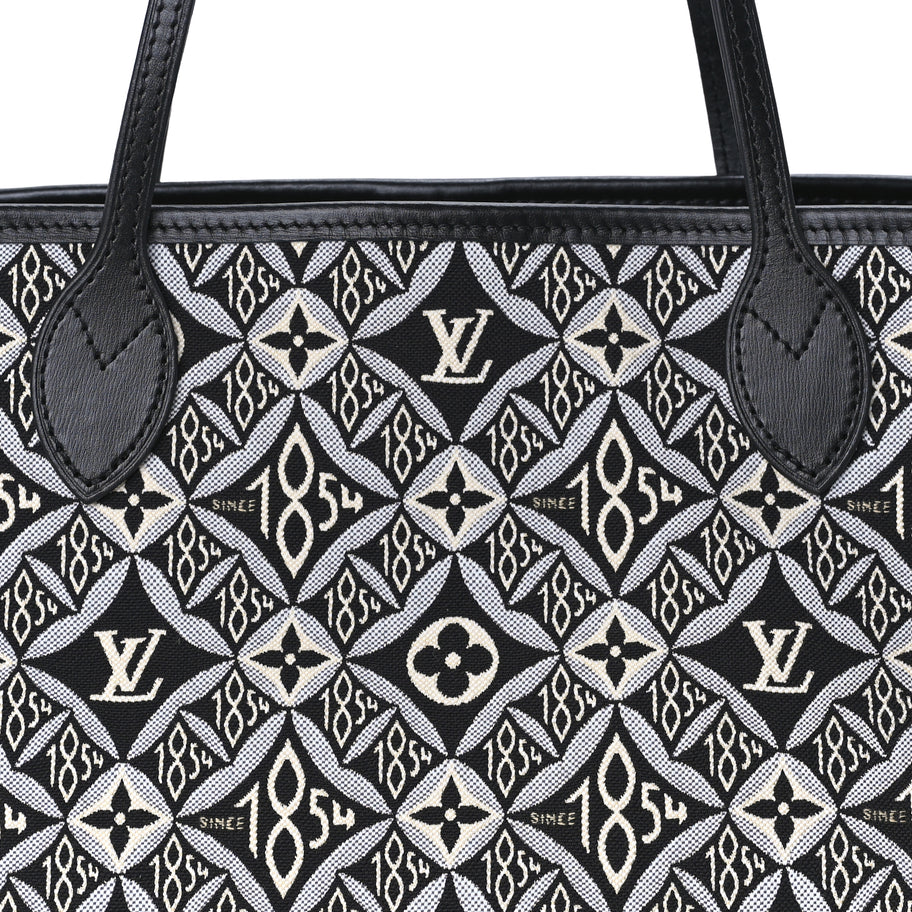 Louis Vuitton Jacquard Since 1854 Neverfull MM  Grey Image 7