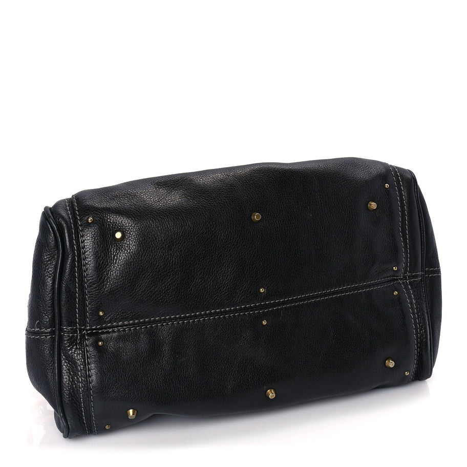 Chloe Calfskin Medium Paddington Satchel  Black Image 3