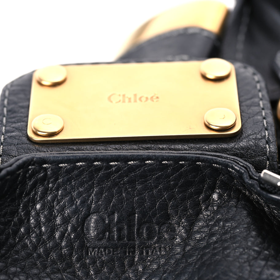 Chloe Calfskin Medium Paddington Satchel  Black Image 5