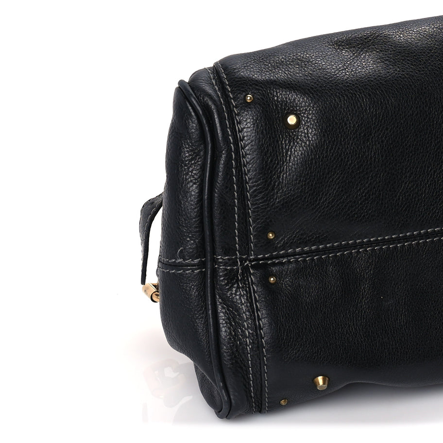 Chloe Calfskin Medium Paddington Satchel  Black Image 7