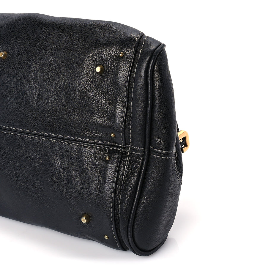Chloe Calfskin Medium Paddington Satchel  Black Image 8