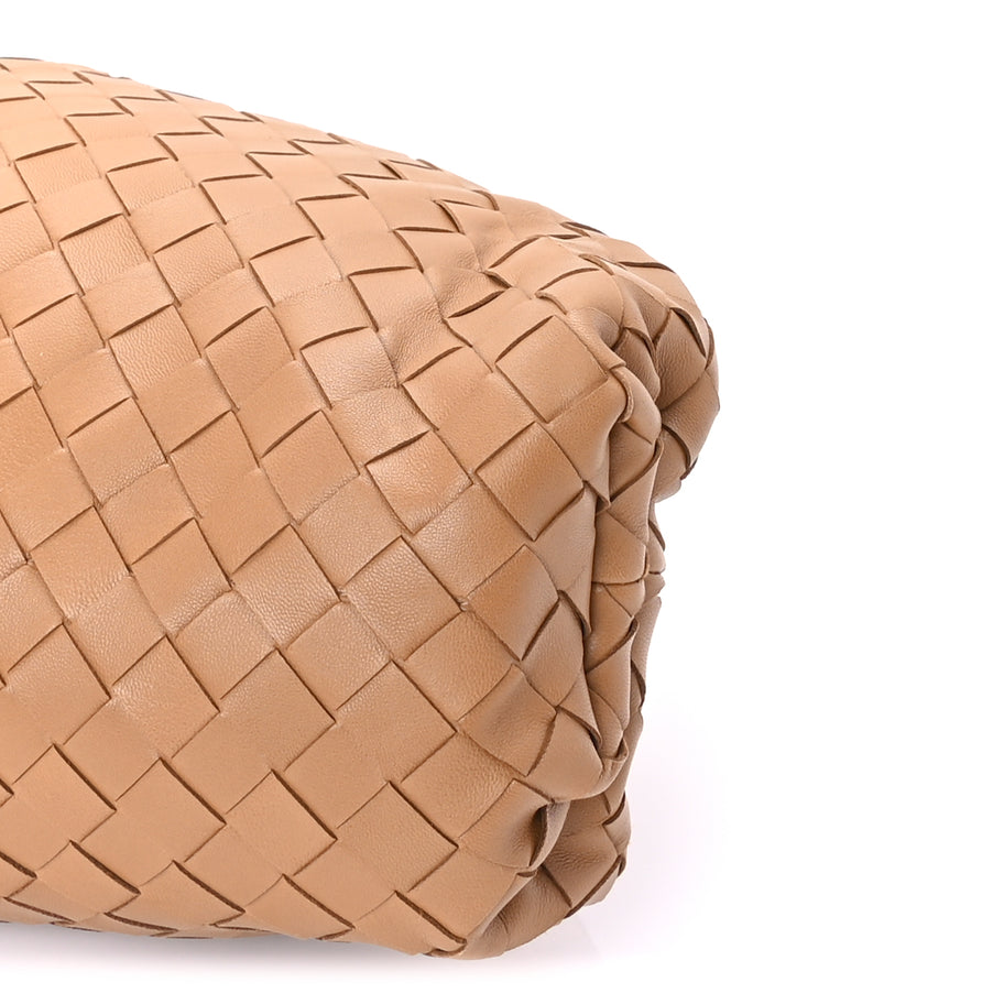 Bottega Veneta Nappa Maxi Intrecciato The Pouch Oversized Clutch Caramel Image 5