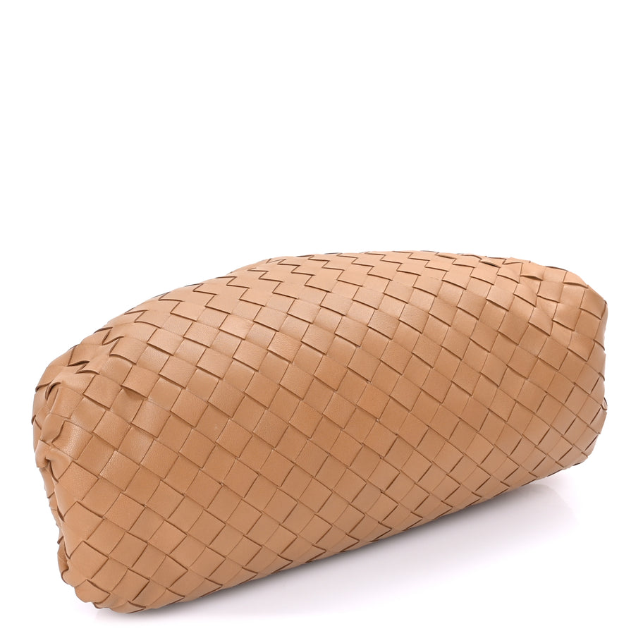 Bottega Veneta Nappa Maxi Intrecciato The Pouch Oversized Clutch Caramel Image 6