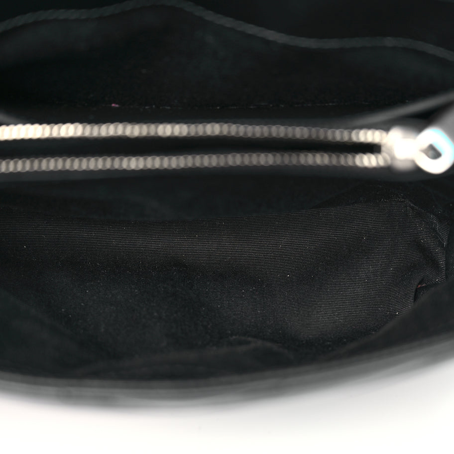 Saint Laurent Calfskin Y Quilted Monogram Small Loulou Chain Satchel Black Image 4